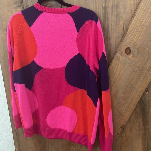 Sweater with circles 💯 cashmere - Picture 2 of 4